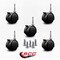 Service Caster 2'' Chair Casters Nylon Twin Wheel with Brakes 5/16'' Grip Neck Stem, 5PK SCC-GN02S50-NYS-B-5 - alternate 2